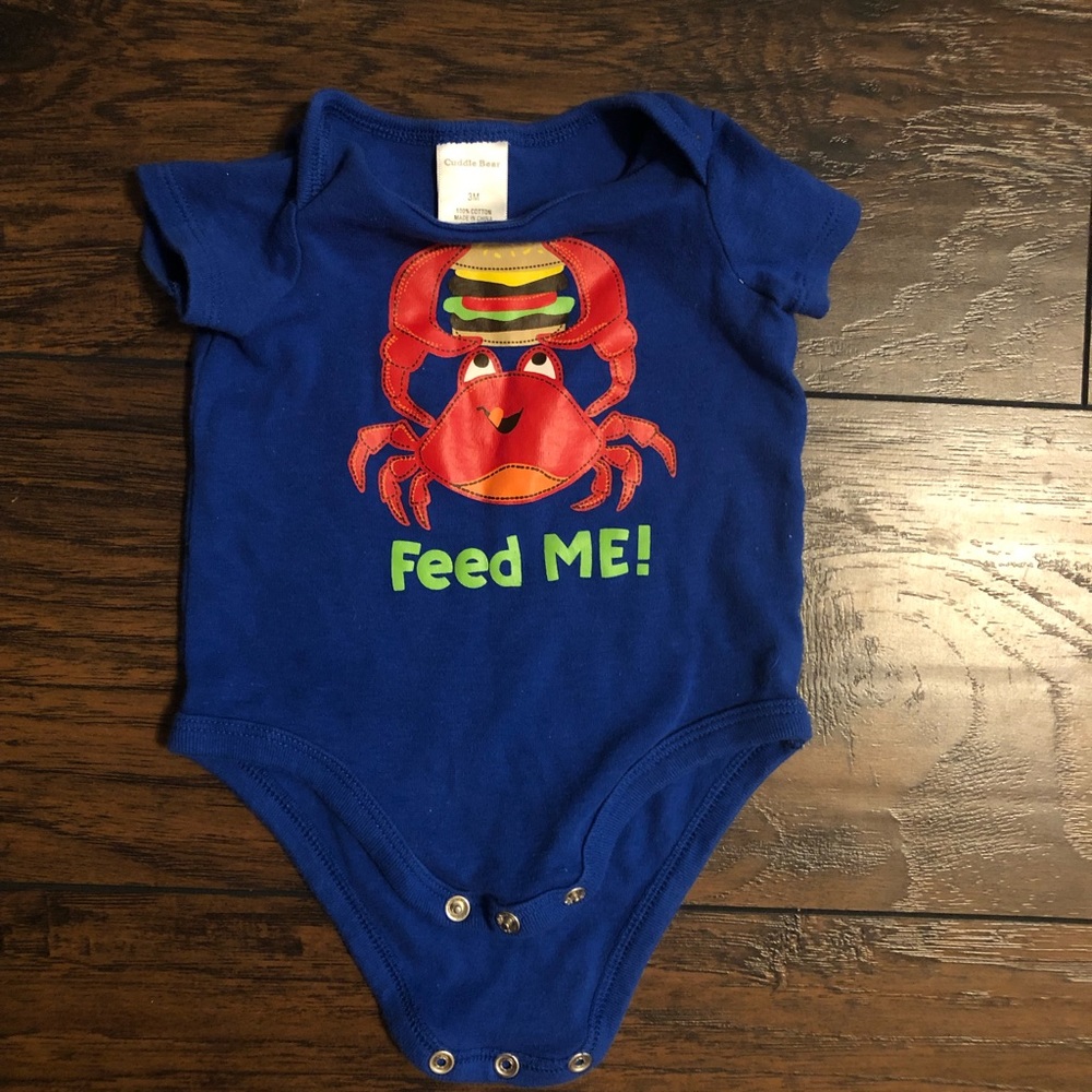 Feed Me Crab Onesie.